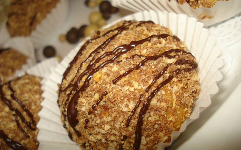 Gateaux Au Chocolat Et Gaufrettes