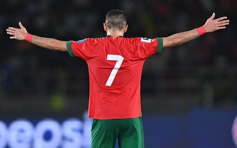 Maillot Maroc Achraf Hakimi 2 Extérieur Coupe du Monde 2022